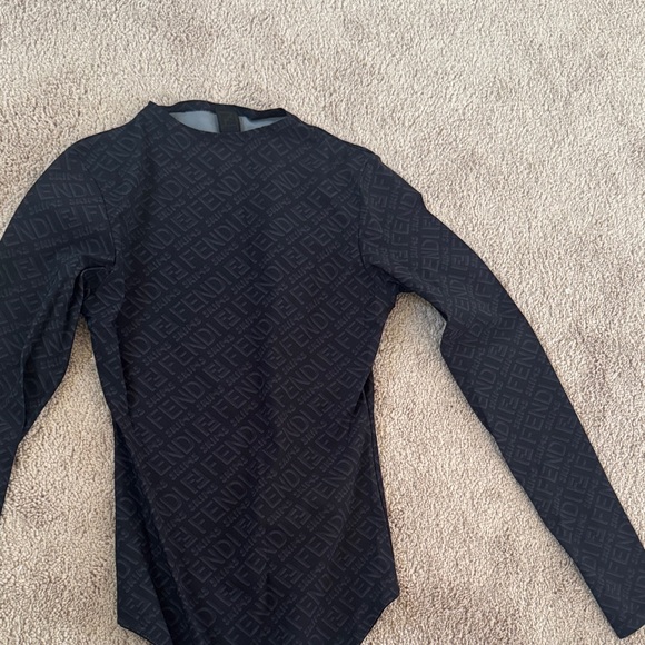 Fendi Navy Monogram Long Sleeve Shirt - Picture 1 of 1